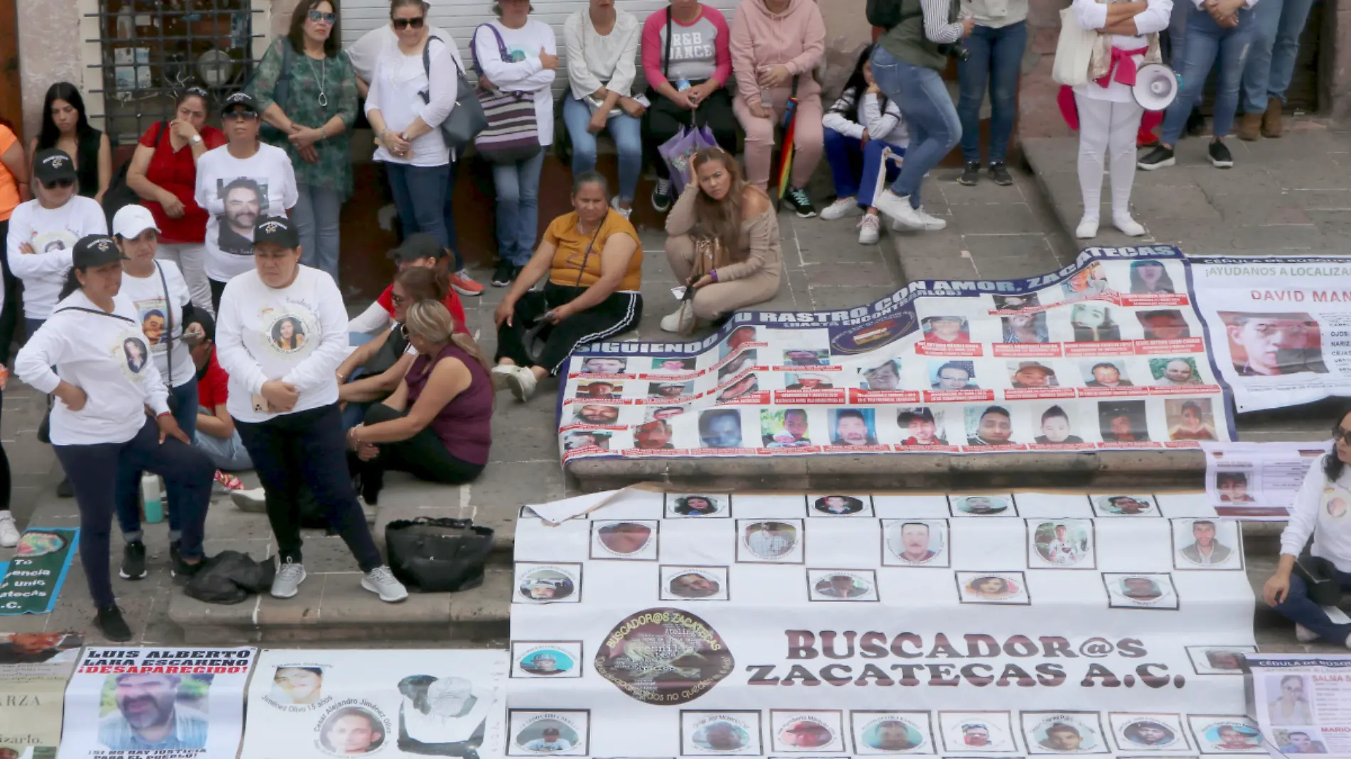 Madres buscadoras en Plazuela Goitia